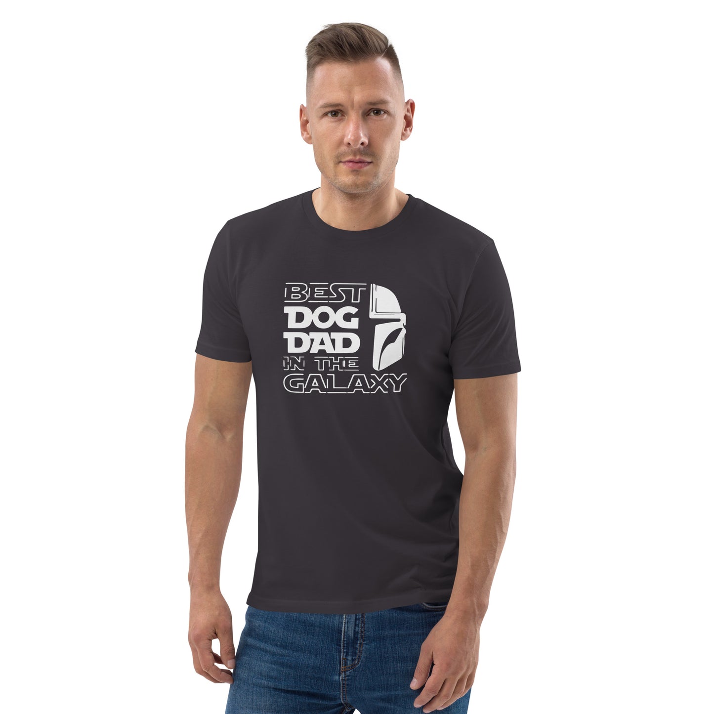 Best Dog Dad in the Galaxy - "Mando" style - Unisex organic cotton t-shirt