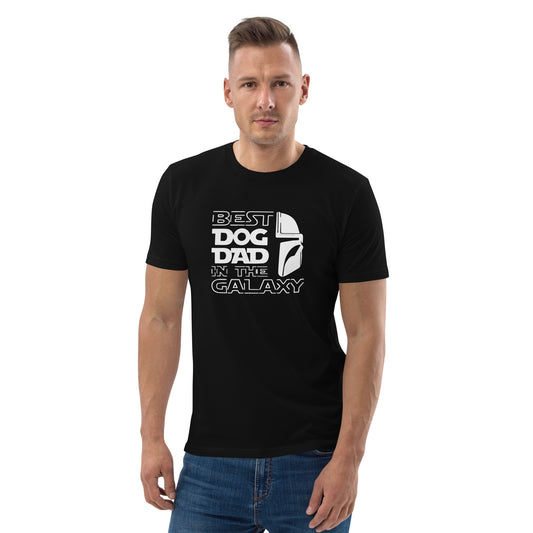 Best Dog Dad in the Galaxy - "Mando" style - Unisex organic cotton t-shirt