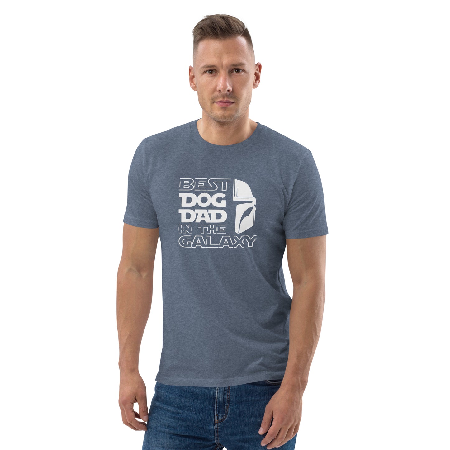 Best Dog Dad in the Galaxy - "Mando" style - Unisex organic cotton t-shirt