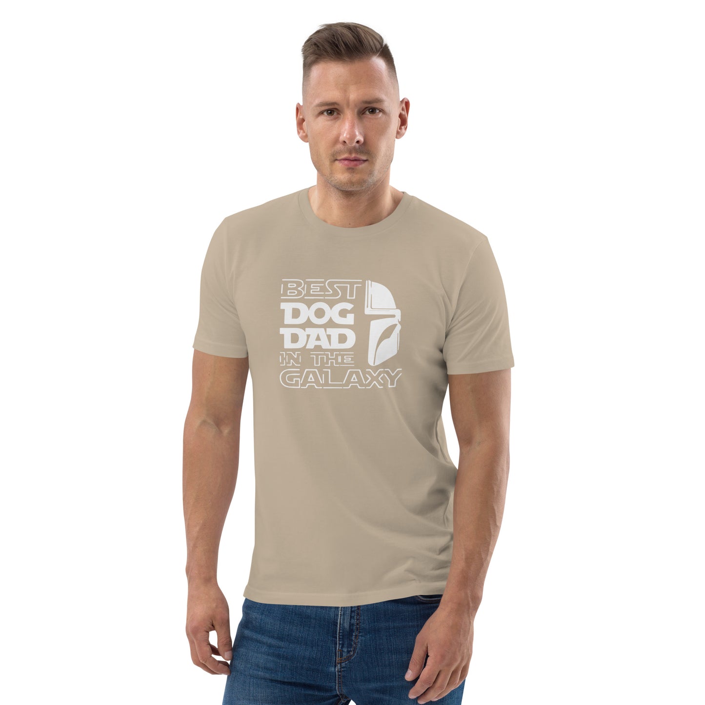 Best Dog Dad in the Galaxy - "Mando" style - Unisex organic cotton t-shirt