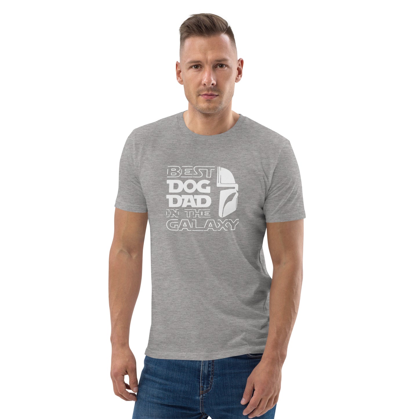 Best Dog Dad in the Galaxy - "Mando" style - Unisex organic cotton t-shirt