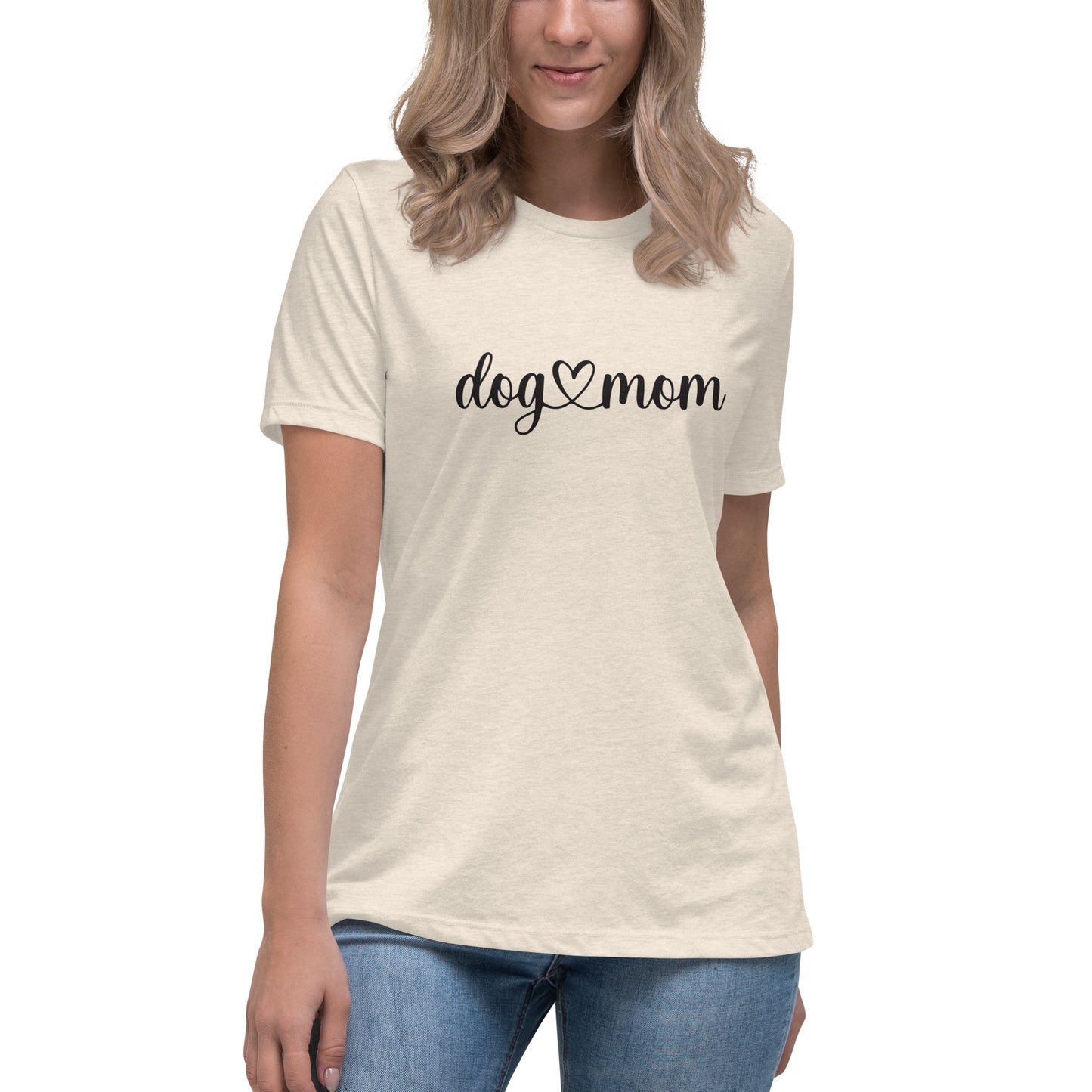 Dog Mom Heart - Women's Relaxed T-Shirt