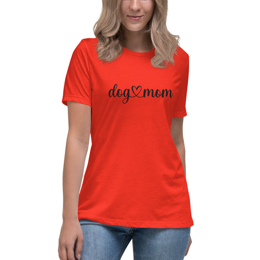 Dog Mom Heart - Women's Relaxed T-Shirt